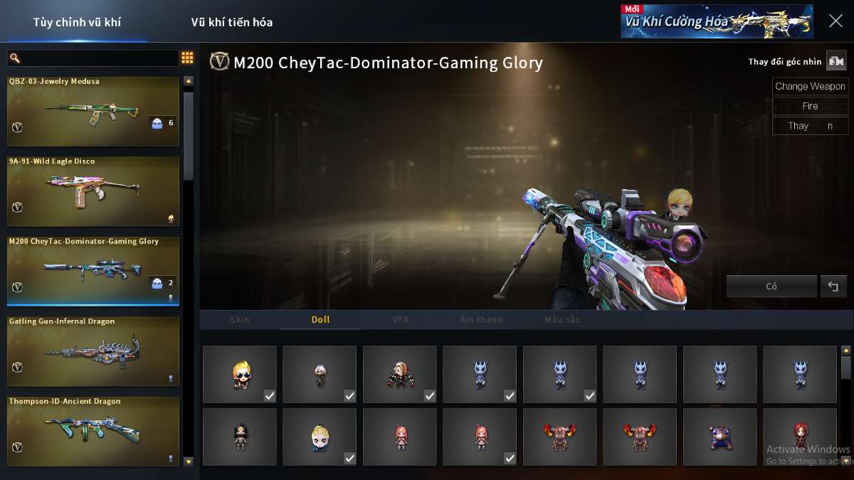 shop acc cf uy tin gia re